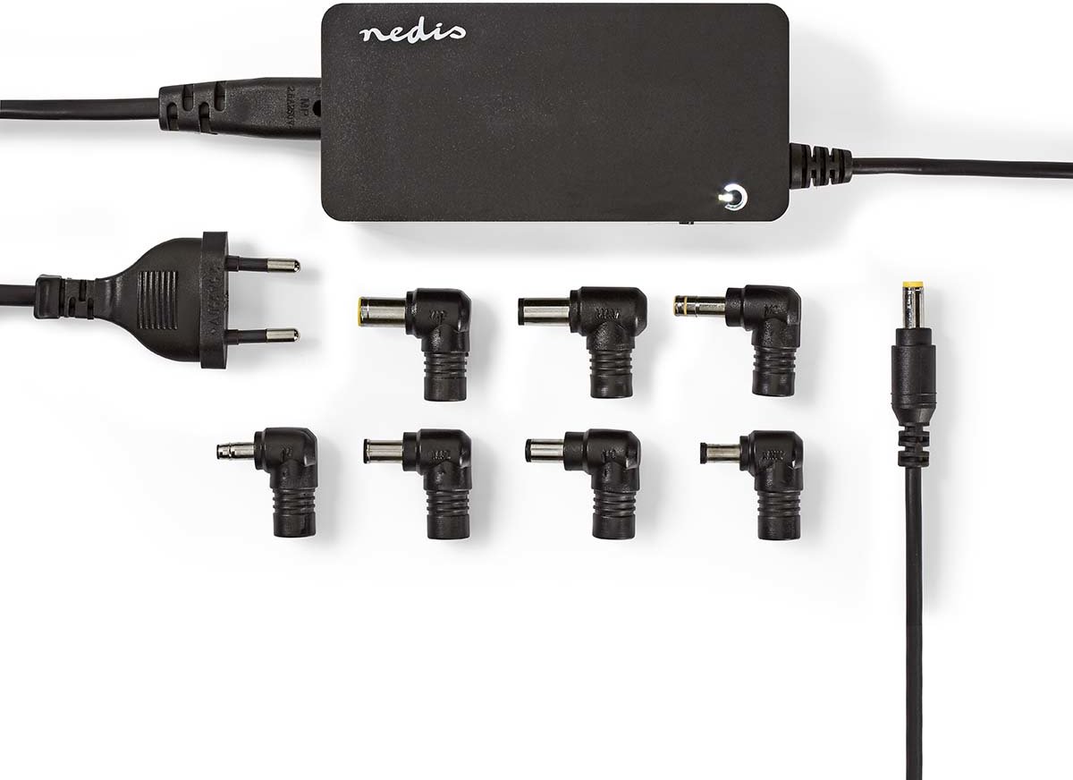 Notebook Adapter | Universal 8 tips | 90 W | Output 15V - 19.5V